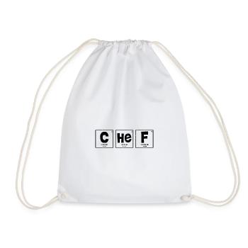 Periodic Table Chef - Kochen - Turnbeutel - Weiß - Vorne