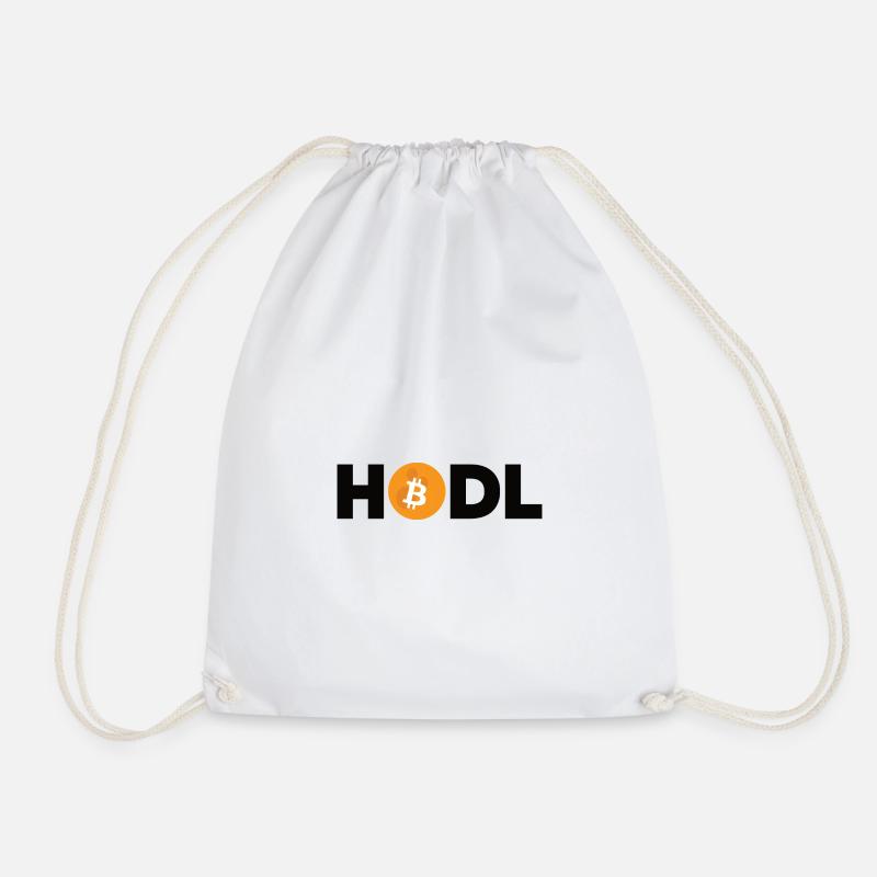 Bitcoin Plan B BTC Satoshi Krypto Hodl Maximalist - Turnbeutel - Weiß