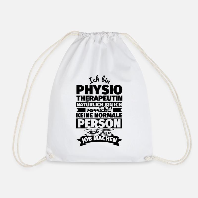 Physiotherapeutin Geschenke - Turnbeutel - Weiß