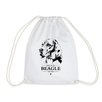Beagle Mom Hunde Hund Wilsigns - Turnbeutel - Weiß - Vorne