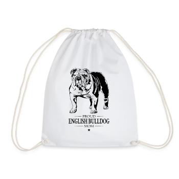 Bouledogue anglais Chiens Wilsigns - Sac de sport léger - blanc - Devant