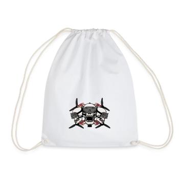 Drone Pilot - Drawstring Bag - white - Front