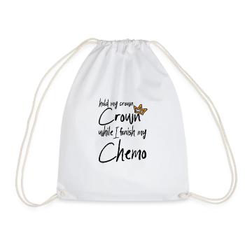 Hold My Crown While I Finition My Chemo 2 - Sac de sport léger - blanc - Devant
