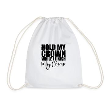 Hold My Crown While I Finition My Chemo 3 - Sac de sport léger - blanc - Devant