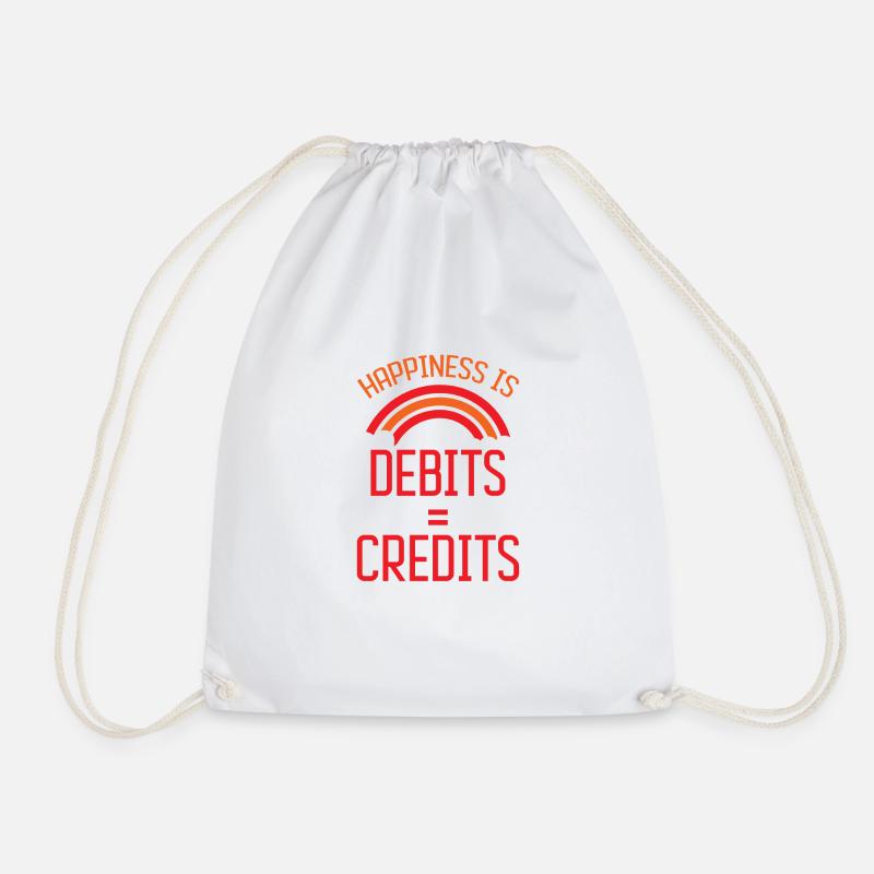 Happiness Is Debits Equals Credits 7 - Turnbeutel - Weiß