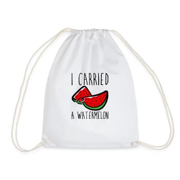 J’ai porté une pastèque 9 - Sac de sport léger - blanc - Devant