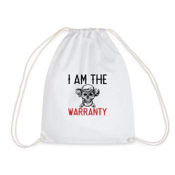 I Am The Warranty 4 - Drawstring Bag - white - Front