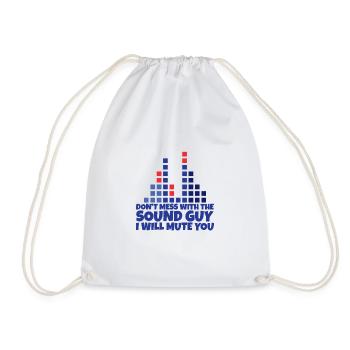 Ne jouez pas avec le gars du son, je vais vous mettre en sourdine 2 - Sac de sport léger - blanc - Devant