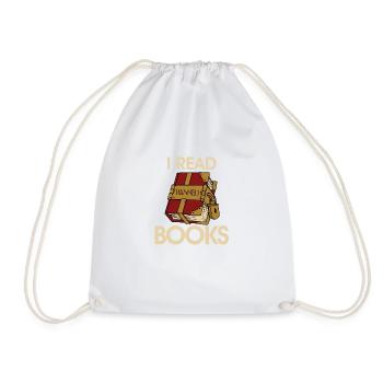 I Read Banned Books 51 - Drawstring Bag - white - Front