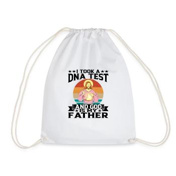 I Took A DNA Test And God Is My Father 15 - Turnbeutel - Weiß - Vorne