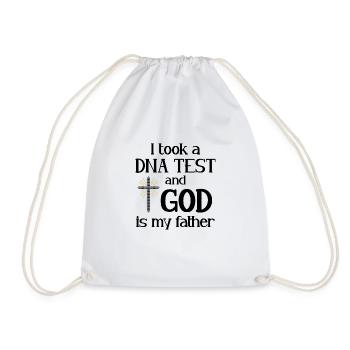 J’ai fait un test ADN et Dieu est mon père 8 - Sac de sport léger - blanc - Devant