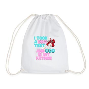 J’ai fait un test ADN et Dieu est mon père 25 - Sac de sport léger - blanc - Devant