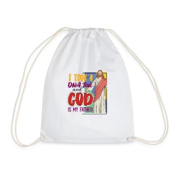 J’ai fait un test ADN et Dieu est mon père 21 - Sac de sport léger - blanc - Devant