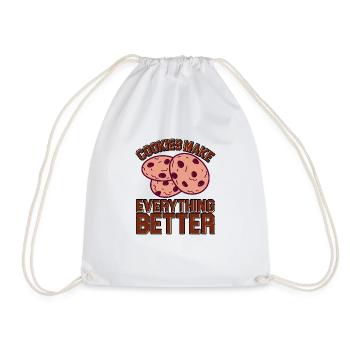 Les cookies améliorent tout 5 - Sac de sport léger - blanc - Devant