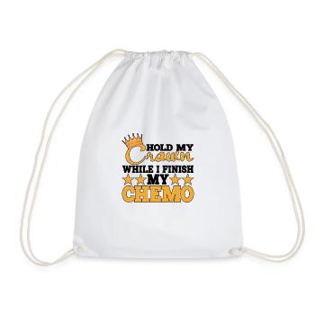 Tenez ma couronne pendant que je termine ma chimio 27 - Sac de sport léger - blanc - Devant