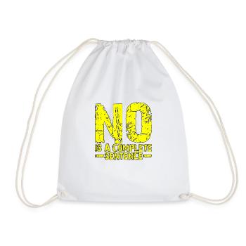 Non est une phrase complète 17 - Sac de sport léger - blanc - Devant