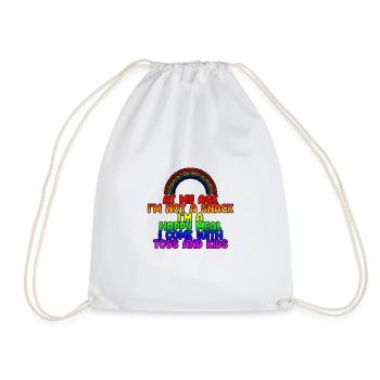 At My Age I'm Not A Snack, I'm A Happy Meal 4 - Drawstring Bag - white - Front
