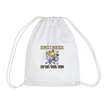 Engineer, Building Things Others Can Only Dream2 - Drawstring Bag - white - Front