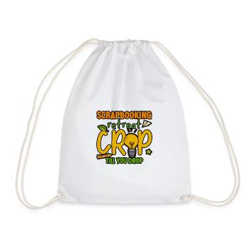 Scrapbooking Retreat Crop jusqu’à ce que vous tombiez 3 - Sac de sport léger - blanc - Devant