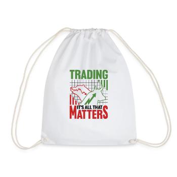Le trading, c’est tout ce qui compte 2 - Sac de sport léger - blanc - Devant