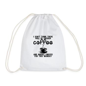 Il y aura assez de café et de doigts d’honneur 4 - Sac de sport léger - blanc - Devant
