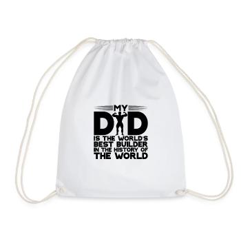 Mon père est le meilleur constructeur du monde 1 - Sac de sport léger - blanc - Devant