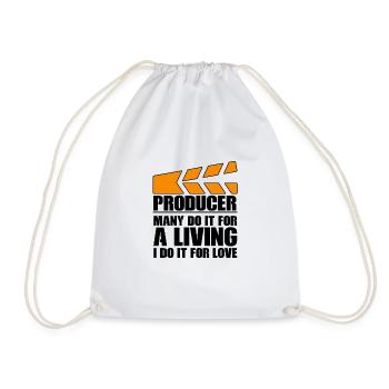 Producer Many Do It For A Living I Do It For Love - Turnbeutel - Weiß - Vorne