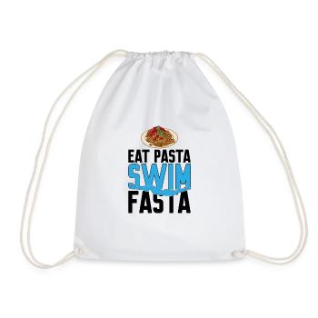 Eat Pasta Swim Fasta 10 - Turnbeutel - Weiß - Vorne