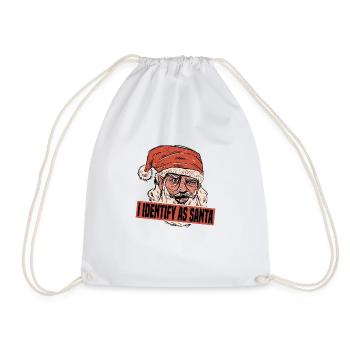 I Identify As Santa 7 - Drawstring Bag - white - Front