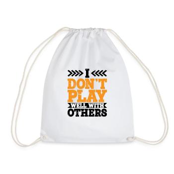 I Don't Play Well With Others 12 - Turnbeutel - Weiß - Vorne