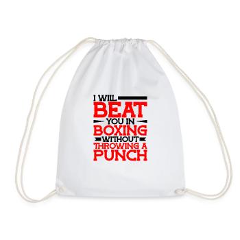 vous battra en boxe sans lancer un coup de poing - Sac de sport léger - blanc - Devant