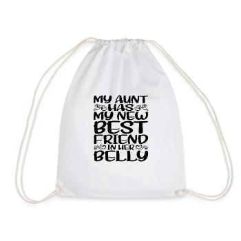 Ma tante a ma nouvelle meilleure amie dans le ventre - Sac de sport léger - blanc - Devant