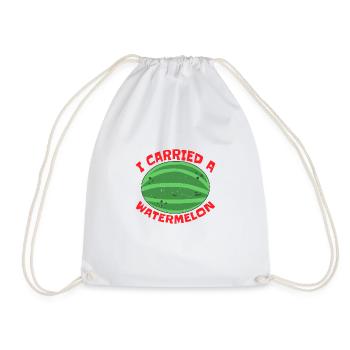 J’ai porté une pastèque 12 - Sac de sport léger - blanc - Devant