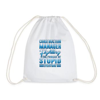 Directeur de la construction, Fighting Forces Of Stupid 2 - Sac de sport léger - blanc - Devant
