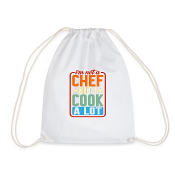 I'm Not A Chef But I Cook A Lot - Turnbeutel - Weiß - Vorne