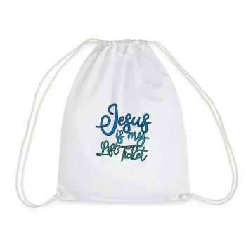 Jesus Is My Lift Ticket 2 - Drawstring Bag - white - Front