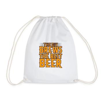 Ce gars brasse la meilleure bière 2 - Sac de sport léger - blanc - Devant