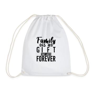 Family Is A Gift That Lasts Forever 2 - Turnbeutel - Weiß - Vorne