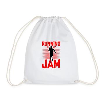 Running Is My Jam 4 - Sac de sport léger - blanc - Devant