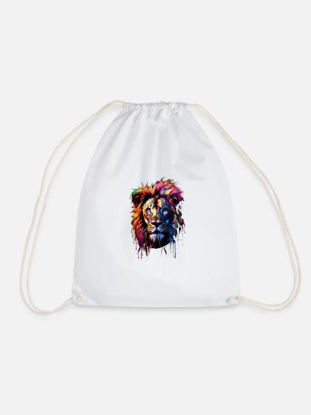 Rainbow Lion - Turnbeutel - Weiß