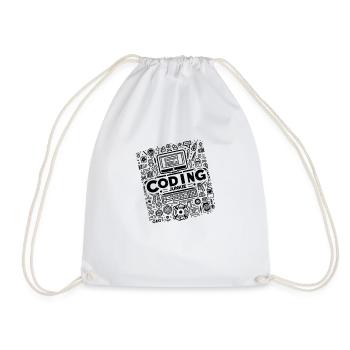 Coding Junkie 9 - Sac de sport léger - blanc - Devant