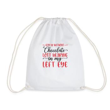Jour 12 Sans chocolat, perte de l’ouïe 11 - Sac de sport léger - blanc - Devant