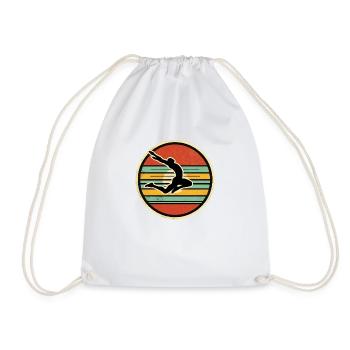 Long Jump 2 - Drawstring Bag - white - Front