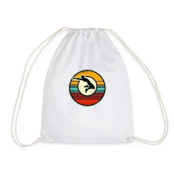 Long Jump - Drawstring Bag - white - Front