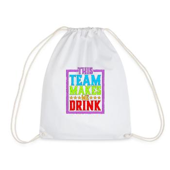 Cette équipe me fait boire 4 - Sac de sport léger - blanc - Devant