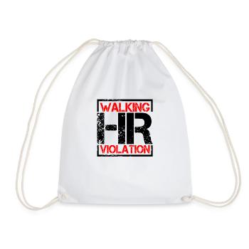 Violation de l’heure de marche 6 - Sac de sport léger - blanc - Devant