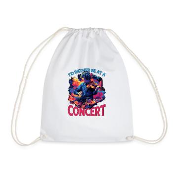 Je préfère être à un concert 9 - Sac de sport léger - blanc - Devant