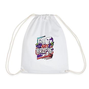 Got Any Grapes 11 - Drawstring Bag - white - Front