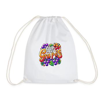 Got Any Grapes 4 - Drawstring Bag - white - Front