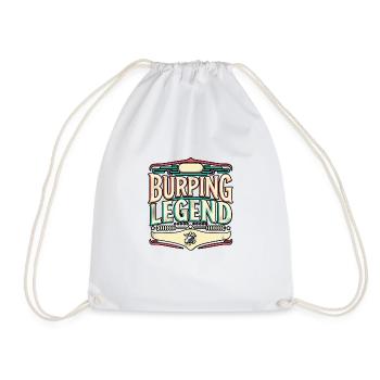 Burping Legend 13 - Drawstring Bag - white - Front